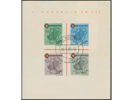 Rotes Kreuz-Block mit Stempel "KOBLENZ 20.5.49". Einwandfrei. Fotoattest Wehner BPP (2024)