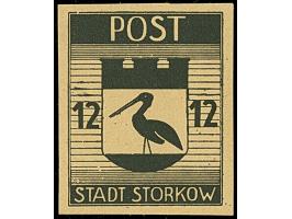 1946, Staatswappen 4-12 Pfg., dabei 6 Pfg. in beiden Farben, postfrisch und tadellos, sign. Busch