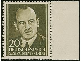 Frank-Marke, rechtes Randstück, postfrisch mit Falzrest im Rand. Links etwas unregelmäßig gezähnt. Signiert Zierer &nbsp;