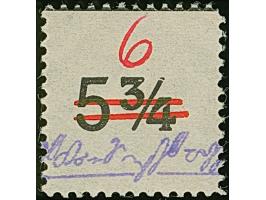 1945, Gebührenzettel 6 Pfg. (Uhrzeit) gezähnt mit roter Wertziffer, postfrisch und tadellos, selten, sign. Busch sowie Fotoat