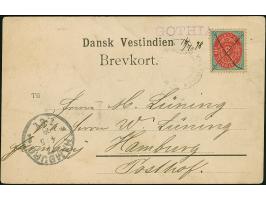 “GOTHIA” violetter L2 mit handschriftlichem Datum “16/4.98” auf Ansichtskarte mit Ziffer 3 C. mit Federstrich-Entwertung und 