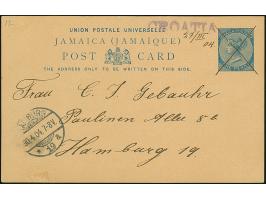 “CROATIA” violetter L1 mit handschriftlichem Datum “27/III.04” auf Ganzsachenkarte 1 P. mit viel Text (datiert “Auf dem D. Cr