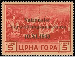 1943, Verwaltungsausschuss 5 L. dunkellilarot, postfrisch. Einwandfrei. Bleistiftsignatur und Fotoattest Prof. El Majdoub BPP