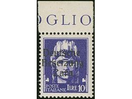 10 L. postfrisch, mit Bogenrand (hier Falzrest). Tadellos. Fotoattest Prof. El Majdoub BPP (2025)