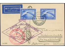 1930, SAF 2 M. mit liegendem Wasserzeichen mit Bordpoststempel vom 19.5.1930 auf Karte zur Südamerikafahrt mit e. Unterschrif