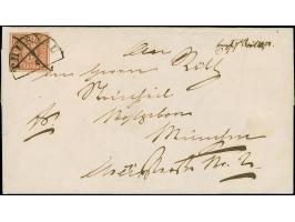 6 Kreuzer braunorange mit ausgefüllten Ecken, farbfrisch und allseits breitrandig, mit Federkreuz und sauber aufgesetztem Hal