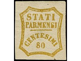 1859, 80 c. bistre-olive, fresh colour, good to large balanced margins, unused without gum, very fine, opinion Colla (2025)