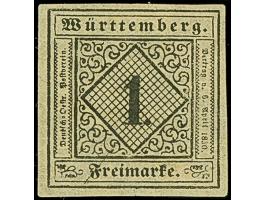 1 Kreuzer auf hellgraugelbem Seidenpapier, Type III, farbfrisch und gleichmäßig breitrandig, ungebraucht mit frischem Origina