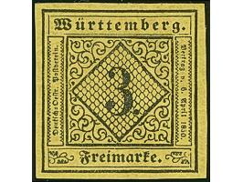 3 Kreuzer auf hellgelb, Type IVa, farbfrisch und allseits breitrandig, ungebraucht mit frischem Originalgummi, Falzrest und g