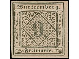 9 Kreuzer auf mattrosa, schöne frische Farbe und allseits breitrandig geschnitten, ungebraucht mit vollem, frischem Originala