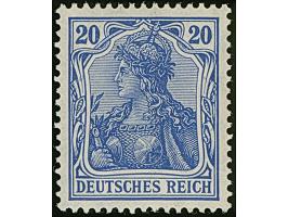 1915, Kriegsdruck 20 Pfg. violettultramarin, postfrisch, in tadelloser Erhaltung, unsigniert mit Fotoattest Jäschke-L. BPP (2