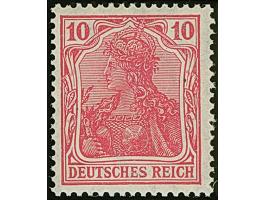 1915, Kriegsdruck 10 Pfg. lilarot, postfrisch, in einwandfreier Erhaltung, unsigniert mit Fotoattest Jäschke-L. BPP (1996)