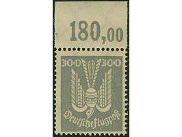 1924, Holztaube 5-300 Pfg. kpl. je mit Plattendruck-Oberrand, postfrisch, in tadelloser Erhaltung, unsigniert mit Fotoattest 