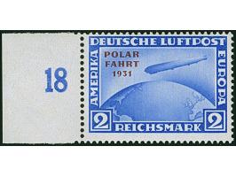 1931, Polarfahrt 2 M. mit Aufdruckfehler “Bindestrich nach POLAR fehlt” (Feld 41), Randstück, postfrisch, in tadellos, unsign