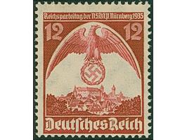 1935, Reichsparteitag 12 Pfg. mit seitenverkehrtem Wasserzeichen, postfrisch, in tadelloser Erhaltung, signiert Schlegel BPP 