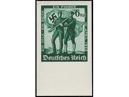 1938, Volksabstimmung in Österreich 6 Pfg. ungezähntes Unterrandstück, postfrisch, in tadelloser Erhaltung. Ein sehr schönes 