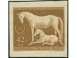 1944, Braunes Band 42 Pfg. ungezähnt, ungebraucht ohne Gummierung mit leichten Farbspuren, signiert Matl mit Befund (2005)