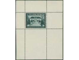 1939, Kameradschaftsblock 25 Pfg. als gezähnter Probedruck in Braunschwarz als Einzelabzug im Blockformat (73 x 102 mm) mit d