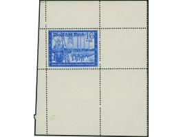 1941, Probedruck Kameradschaftsblock 16 Pfg. in der Farbe Kornblau und gezähnt L 14½ als Einzelabzug im Blockformat (80 x 87 