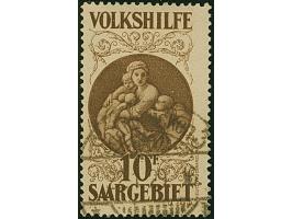 1928, Volkshilfe 40 C. - 10 Fr., sauber gestempelt "SAARBRÜCKEN 3 (ST. JOHANN)". Einwandfrei. 2 Werte signiert Pfenninger bzw