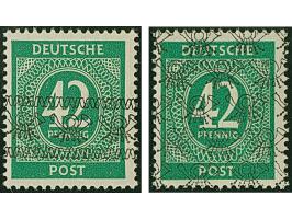 Unverausgabte Werte mit Band- und Netzaufdruck, 1-80 Pfg., postfrisch, tadellos. Signiert Schlegel BPP und Dr. Dub, 2 Fotoatt