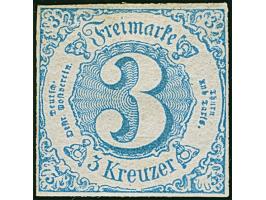 3 Kr. blau, farbfrisch und voll- bis breitrandig, ungebraucht mit Originalgummi. Einwandfrei. Fotobefund Sem BPP (2025)