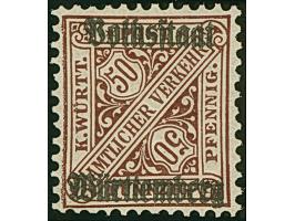 1919, Volksstaat 50 Pf schwarzrotbraun ohne Wz., Farbfrisch und und ausgabetypisch gut gezähnt, postfrisch. Einwandfrei. Eine
