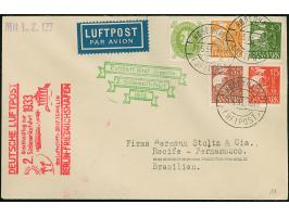 DÄNEMARK: 1933, 2. SAF, Anschlussflug Berlin, Brief nach Recife