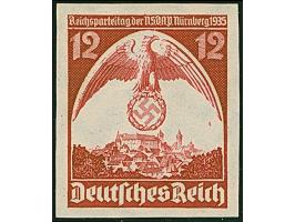 1935, Reichsparteitag 12 Pfg. ungezähnt, postfrisch und in tadelloser Erhaltung. Ein schönes Exemplar dieser nicht häufigen A