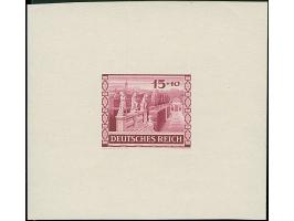 1941, Wiener Messe 15 Pfg. als ungezähnter Probedruck in rötlichlila als Einzelabzug im Blockformat (80 x 72 mm), postfrisch,
