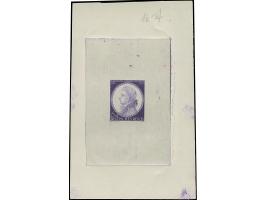 1941, Mozart 6 Pfg. als ungezähnter Probedruck in Schwärzlichviolett als Einzelabzug im Blockformat (88 x 139 mm), postfrisch