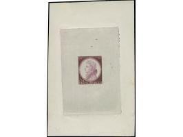 1941, Mozart 6 Pfg. als ungezähnter Probedruck in Dunkelbraunpurpur als Einzelabzug im Blockformat (89 x 139 mm), postfrisch,
