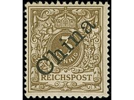 1898/1901, Diagonalaufdruck 3 Pfg. mittelbraun, farbfrisch und gut gezähnt, ungebraucht und in tadelloser Erhaltung. Bisher s