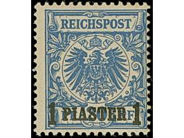 1 Pia. auf 20 Pfg. lebhaftgrauultramarin, ist farbfrisch und sehr gut gezähnt, postfrisch und ist in tadelloser Erhaltung, Bi