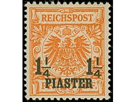 1¼ Pia. auf 25 Pfg. dunkelorange, farbfrisch und gut gezähnt, ungebraucht und in tadelloser Erhaltung, signiert Wiegand BPP m