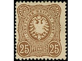 25 Pfge (dunkel)gelbbraun, ist farbfrisch und gut gezähnt. Die ungebrauchte Marke ist in tadelloser Erhaltung, unsigniert mit