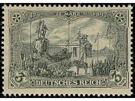 1920, Kriegsdruck 3 M. schwarzviolettgrau mit Wasserzeichen Ringe, ist farbfrisch und sehr gut gezähnt. Die postfrische Marke