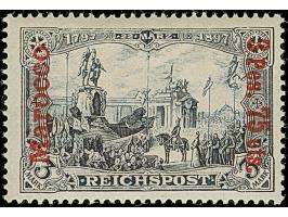 1903, 3 Pes. 75 cts. auf 3 M. in Type II mit fettem Aufdruck, die farbfrische und sehr gut gezähnte Marke ist ungebraucht und