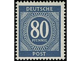 1946, Ziffer 80 Pfg. dunkel(grau)violettultramarin, postfrisch und in tadelloser Erhaltung, unsigniert mit Fotobefund Bernhöf