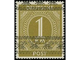 Nicht ausgegeben: 1948, Band auf Ziffer 1 M., postfrisch und in tadelloser Erhaltung. Ein schönes Exemplar, signiert Dr. Dub 