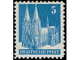 5 Pfg. dunkel(grau)ultramarin, Type I, gezähnt L 11 : 11: 11: 11½ und Wasserzeichen 1 W, postfrisch und in tadelloser Erhaltu