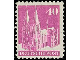 40 Pfg. lebhaftlilapurpur, Type I, gezähnt L 11½ und Wasserzeichen 1W (Bogenfeld 195-2B), postfrisch und in tadelloser Erhalt