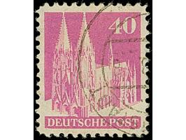 40 Pfg. rotviolett, Type Ib, gezähnt L 11½ und mit Wasserzeichen 1X (Bogenfeld 212-2B), sauber gestempelt und in tadelloser E