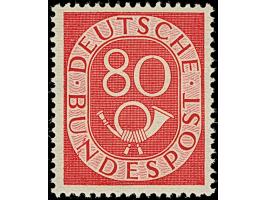 Posthorn 80 Pfg. mit Wasserzeichen 4Y, postfrisch, in einwandfreier Erhaltung, signiert H (Heinze) und doppelt signiert Schle