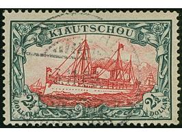 1905, Kaiseryacht 2½ Dollar, Zähnungslöcher 25:16, ohne Wasserzeichen, gestempelt, in einwandfreier Erhaltung, signiert Bothe