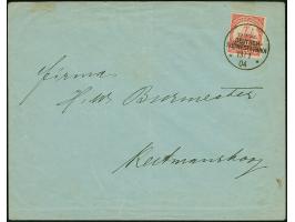 “Hasuur” handschriftlich und Wanderstempel vom 13.1.04 klar auf Kaiseryacht 10 Pfg. ohne Wasserzeichen auf Brief nach Keetman