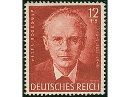 1943 100. Geburtstag von Peter Rosegger 12 Pfg. &nbsp;als gezähnter Probedruck in Dunkelbräunlichrot mit Linienzähnung L 14½,