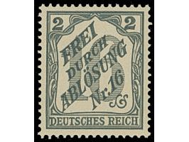 1905, Zähldienstmarken 2-25 Pfg. komplett, postfrisch und in tadelloser Erhaltung, unsigniert mit Fotoattest Jäschke-L. BPP (