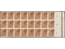 1949, Temples 15 s. - 25 r. as imperforated ungummed proofs, each in block of 24, few with small stains &nbsp;