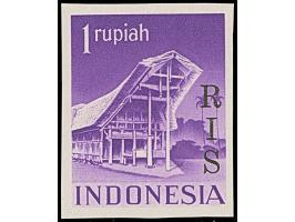 1950, RIS overprint, 1-12½,25,45-50,80 s. and 1 r., all as imperforated proofs, ungummed, 40 s. tiny stain on reverse, otherw